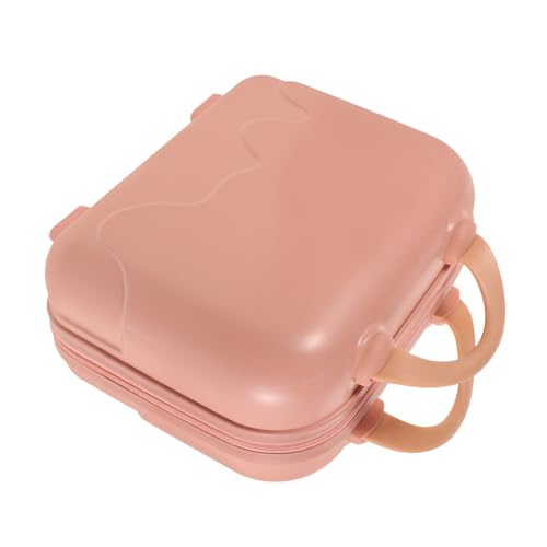 Holibanna Hartschalen-Kosmetikkoffer Tragbare Kosmetiktasche Reise-Make-up-Organizer Kulturbeutel Mit Griff Für Mädchen Und Frauen Abs-Polyester-Material Vielfach Unterteiltes Design von Holibanna