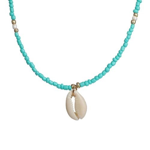 Holibanna Muschelkette Damen Kette Surferkette Boho Halskette Halsketten Muschel Halskette FüR Damen Schmuck für Frauen von Holibanna
