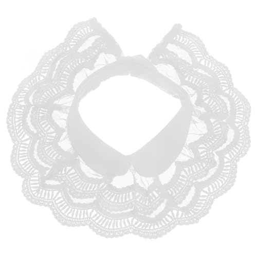 Holibanna Hemd Mit Falschem Kragen Falscher Kragen Aus Spitze Fake-kragen Für Bluse Kunstkragen Damen Chiffon Gefälschte Kragen Bluse Abnehmbarer Kragen Blusenhalskragen Polyester Weiß von Holibanna