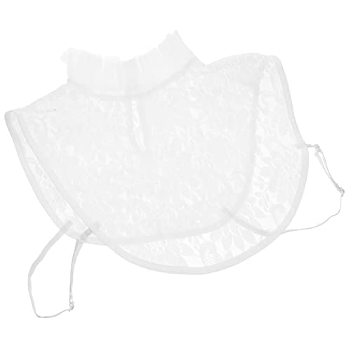 Holibanna Hemdkragen Damenhemd Fälschung Halbes Hemd Hemden Frauen Kleidung Gefälscht Bluse Hemd Mit Fake-kragen Ansteckbarer Kunstkragen Falscher Spitzenkragen Weiß Baumwolle von Holibanna