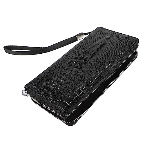 Holibanna 1stück Geldbörse Pu Mit Großem Fassungsvermögen Alligator-Print Reißverschluss Für Karten Und Handy Accessoire von Holibanna