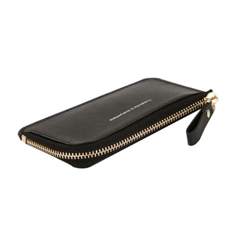 Holibanna Herren PU Leder Geldbörse Kurz Portemonnaie Kartenhalter Leicht Tragbar Vielseitig Schwarz von Holibanna