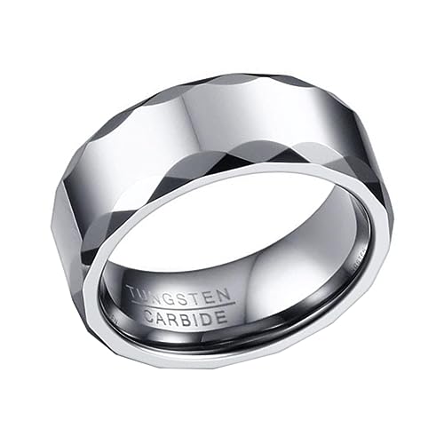 Holibanna Ringe für Männer Herren Männer klingeln Ring aus Wolframstahl stylischer Ring Fingerring Einfach und stilvoll Schmuck Mann von Holibanna