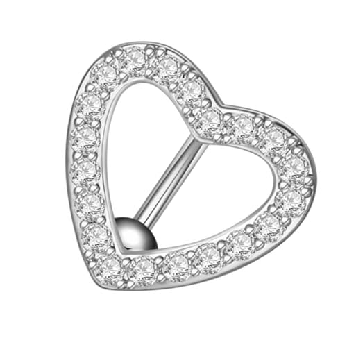 Holibanna Herzförmiger Bauchnabelpiercing Ring mit Zirkonia Edelstahl Langlebig Hautfreundlich Modisches Body Piercing Schmuckstück für Damen und Herren Holibanna Herzförmiger Bauchnabelpiercing Ring mit Zirkonia Edelstahl Langlebig Hautfreundlich Modisches Body Piercing Schmuckstück für Damen und Herren von Holibanna