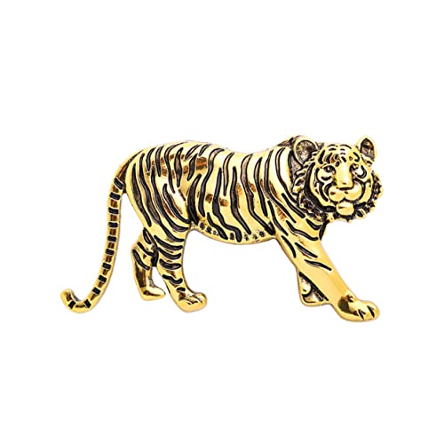 Holibanna Hochwertige Tiger Brosche Langlebiger Ansteckclip Stilvolles Herrenaccessoire für Mantelkragen Anzug Revers Vielseitig Tragbar bei Business Party Hochzeit von Holibanna