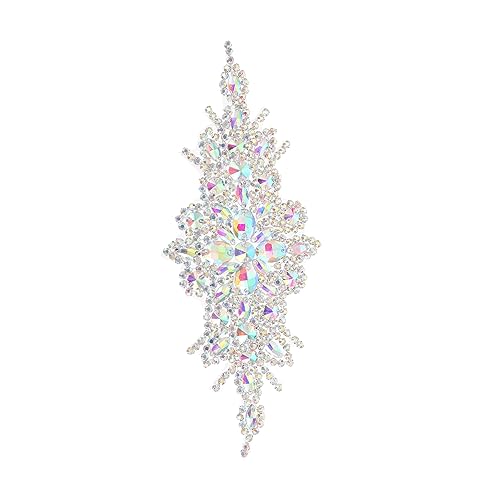 Holibanna Hochzeitsgürtel hochzeitsdeko Diamantapplikation Hochzeit Gürtel aus Strass Golddekor Hochzeit Haar-Strass-Applikation Hochzeitsversorgung Kristall Zubehör Perlen von Holibanna