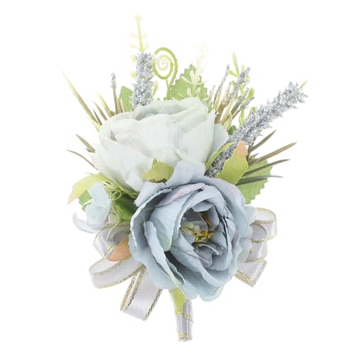 Holibanna Hochzeitskorsage Trendige Gürtel Für Damen Tragbare Tags Künstlich Zeremonie Blumenstrauß Brautjungfer Heimdekoration Ring-blumenstrauß Brautstrauß Einzigartig Stoff von Holibanna