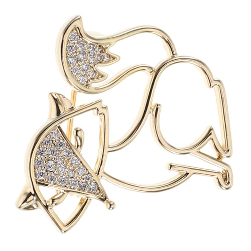 Holibanna Hohle Fuchsbrosche Anzug Fuchs Clip Schal Clip Schnalle Dekorative Brosche Cartoonbrosche Für Damen Broschenclips Schmuck Broschen Schal Accessoires Für Damen Fuchs von Holibanna