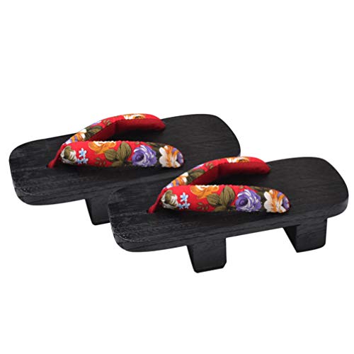1 Paar Holen Sie Sich Sandalen Flip-flops Japanische Sandalen Japanische Clogs Männer Tabi-schuhe Geta-clogs Aus Holz Sandalen Frauen Holzschuhe Damen Spiegel High Heels Hölzern von Holibanna