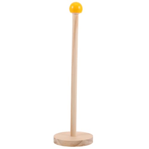 Holibanna Holz Haaraccessoire Organizer mit Dekorativem Kugeldesign Multifunktionaler Scrunchie Ständer für Mädchen Teens Frauen Robuster Haargummi Halter für Schlafzimmer Bad Kinderzimmer von Holibanna