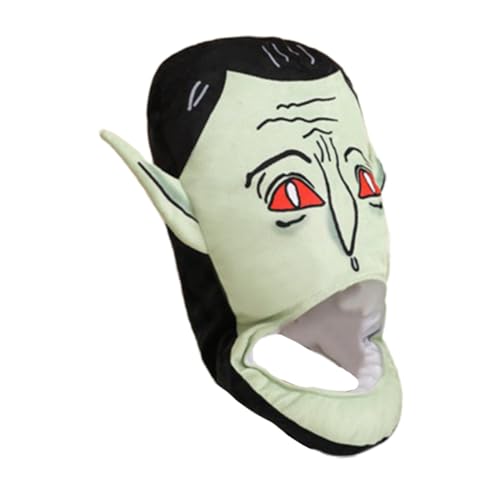 Holibanna Vampir-kapuzenmütze Halloween-vampir-mütze Vampir Cosplay Hut Halloween-partykostüm Neuartige Kopfbedeckung Cosplay-partyhut Plüschmütze Leistungsrequisiten Karikatur Pp Baumwolle von Holibanna