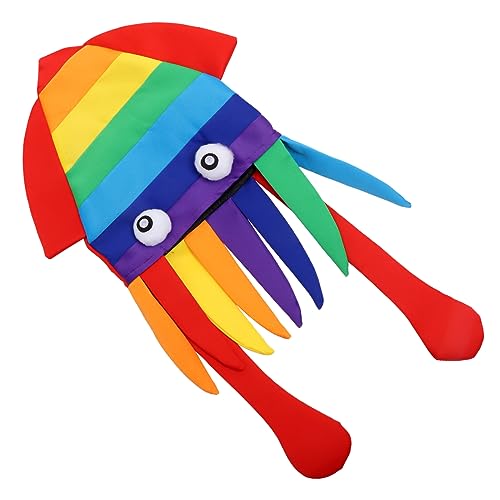 Holibanna Tintenfischhut Festival Kopfbedeckungshut Bunter Oktopushut Cosplay-party-performance-hut von Holibanna