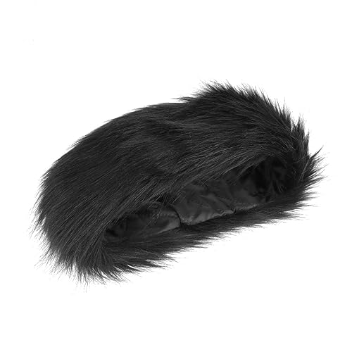 Holibanna Faux Pelz Stirnband Caps Warm Headwrap Frauen Kopfschmuck Schwarz Gestrickte Pelz Trim von Holibanna