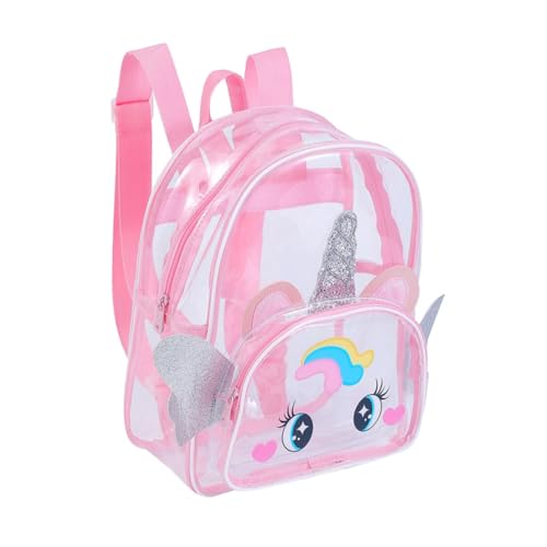 Holibanna Transparenter Schulrucksack Für Mädchen Mit Einhorn-Design Verstellbarer Kinderrucksack Für Schule Freizeit Große Kapazität Für Bücher Spielzeug Mit Flügeln Für Holibanna Transparenter Schulrucksack Für Mädchen Mit Einhorn-Design Verstellbarer Kinderrucksack Für Schule Freizeit Große Kapazität Für Bücher Spielzeug Mit Flügeln Für von Holibanna