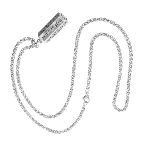 Holibanna Kettenanhänger Silberüberzug Öffnbarer Behälter für Männer Stilvolles und Langlebiges Design Geeignet für Jede Gelegenheit von Holibanna