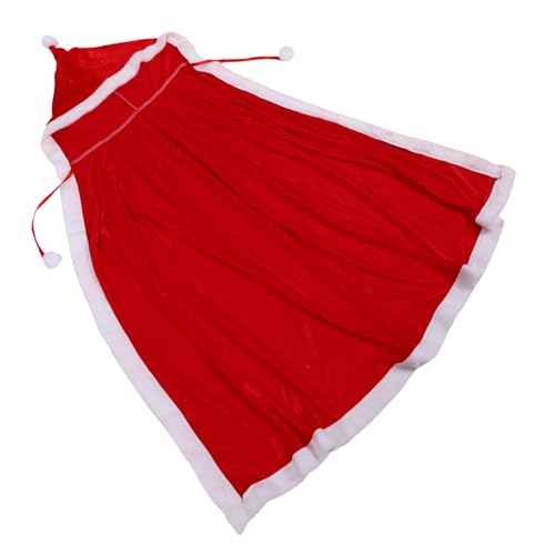 Holibanna Kapuzenumhang Für Frauen Weihnachtsmann-robe Für Weihnachtsumhang Mit Kapuze Weihnachtsmann-kostüm-kleidung Weihnachtsparty-kostüme Mrs Santa Cape Samt Partybedarf Kind Erwachsener von Holibanna