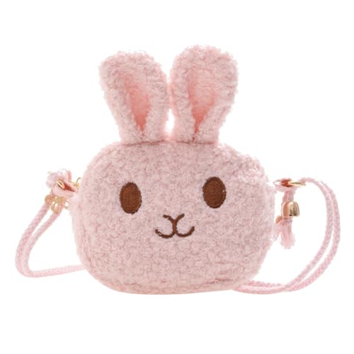 Holibanna Kindertasche Kinder Geldbörse Münzbeutel Für Mädchen Cartoon Umhängetaschen Plüsch Kreditkarten Mit Geldbörse Kinderbote Mini Schultertaschen Kleine Veränderung Rosa Samt Kleinkind von Holibanna