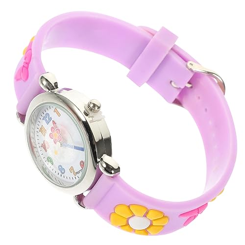 Holibanna Kinderuhr Kinderparty Gunst Kinder schauen zu Sportuhr Uhr mit verstellbarem Armband schöne Kinderarmbanduhr Kinder Armbanduhr Legierung Anschauen Gurt Student Kieselgel Violett von Holibanna