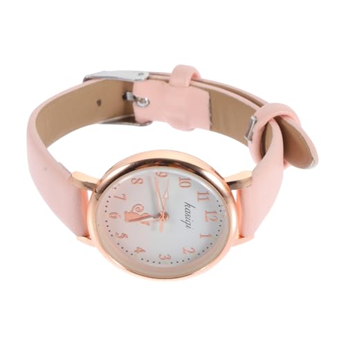 Holibanna Kinder Armbanduhr Mädchen Mit Leuchtzeigern Lederarmband Analog Für Schülerinnen Freizeit Und Outdoor Sport von Holibanna