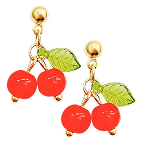 Holibanna Kirschohrringe Damen Mädchen Leicht Hautfreundlich Modisch Eleganter Ohrschmuck Angenehm für Alltag Party Holibanna Kirschohrringe Damen Mädchen Leicht Hautfreundlich Modisch Eleganter Ohrschmuck Angenehm für Alltag Party von Holibanna