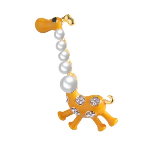 Holibanna Giraffenmuster Brosche Aus Metall Mit Muscheldesign Kleideranstecker Als Schmuckaccessoire Für Damen von Holibanna
