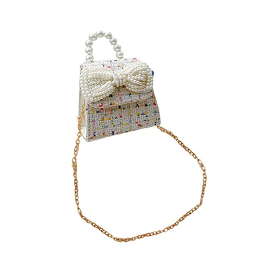 Holibanna Perlen Henkeltasche Für Kleine Mädchen Bowknot Crossbody Bag Robust Und Langlebig Zum Aufbewahren Von Persönlichen Gegenständen von Holibanna