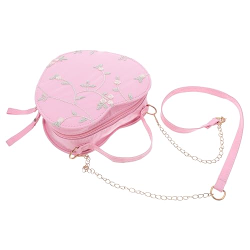 Holibanna Kleine Damen Umhängetasche Herzform mit Verstellbarem Gurt Spitzen-design Mini Crossbody Bag für Alltag Partys und Teens Modisch Kompakt und Geräumig von Holibanna