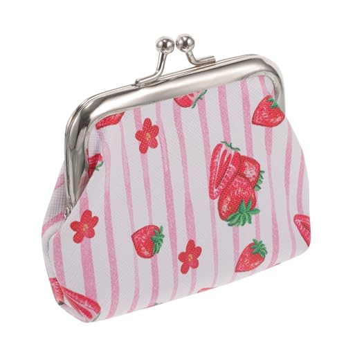 Holibanna Kleines Damen Münzportemonnaie mit Fruchtigem Muster Robustes Handliche Geldbörse für Schlüssel Karten Lippenstift für Alltag Reisen und Shopping von Holibanna