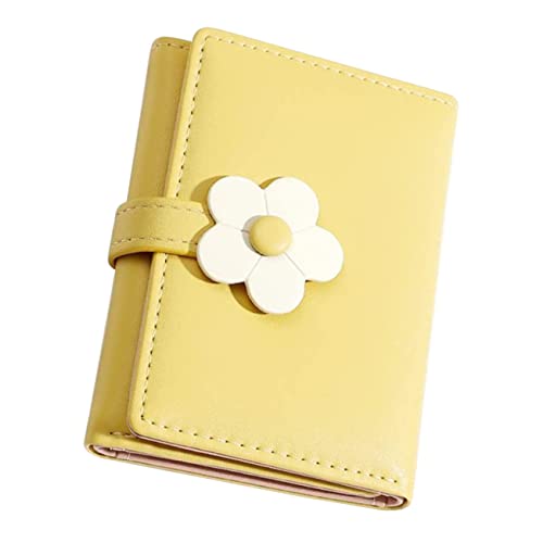 Holibanna Kleines Portemonnaie Für Damen Blumenmuster Geldbörse Schlüsselgeldbörse Münztasche Für Mädchen Kompakt Und Leicht von Holibanna