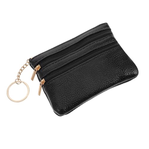 Holibanna Kompakte Damen Geldbörse Aus Echtem Leder Multifunktionales Karten-Portemonnaie Mit Reißverschluss Für Schlüssel Führerschein Und Kreditkarten Praktisch Und Handlich von Holibanna