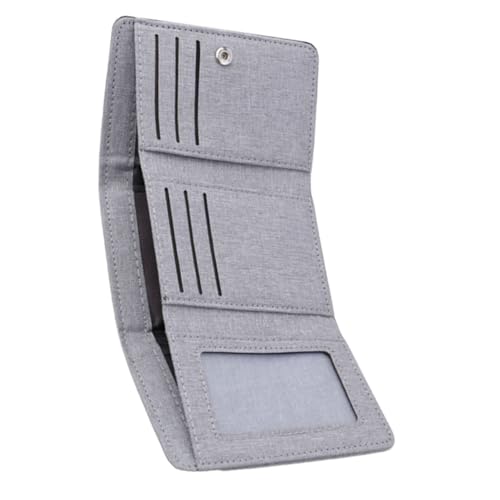 Holibanna Kartenetui Herren RFID Geldbörse Dünn Kompakt Reisebrieftasche Aus Canvas Mit Sichtfenster Für Kreditkarten Visitenkarten Und Id Karten von Holibanna