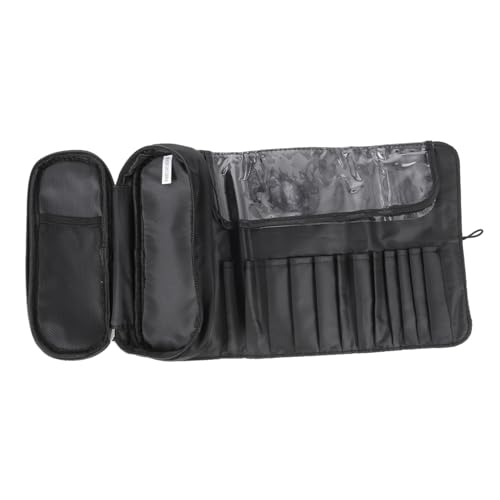 Holibanna Kosmetiktasche Für Reisen Multifunktionale Faltbare Make-up Roll Tasche Zur Aufbewahrung Von Kosmetik Und Make-up-werkzeugen Für Damen Schwarz Langlebig Stilvoll Und Praktisch von Holibanna