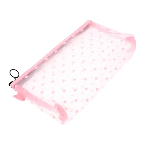 Holibanna Reise Kosmetiktasche Aus Netzstoff Transparente Make-up Tasche Mit Reißverschluss Niedliches Design Für Damen Vielseitige Aufbewahrung Für Karten Und Kleingeld Für Reisen Und von Holibanna