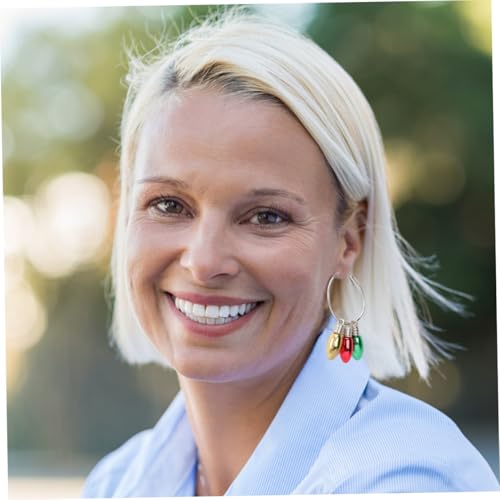 Holibanna Kreative Weihnachts Ohrringe mit Glühbirnen Perlen Langlebige Party Ohrringe Auffälliger Christbaumschmuck für Damen und Herren Festliche Ohrhänger für Urlaub und Alltag Holibanna Kreative Weihnachts Ohrringe mit Glühbirnen Perlen Langlebige Party Ohrringe Auffälliger Christbaumschmuck für Damen und Herren Festliche Ohrhänger für Urlaub und Alltag von Holibanna