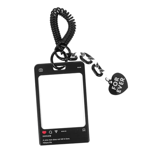 Holibanna Kreativer Kartenhalter mit Schlüsselring Leichter Stabiler Badge Case Vielseitiger Ausweishülle für Buskarte Studentenausweis Modisches Design Praktische Aufbewahrung für Arbeit von Holibanna