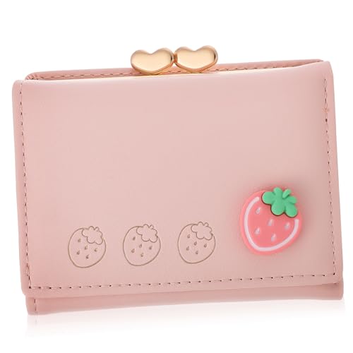 Holibanna Kleine Damen Geldbörse Aus Pu Mit Fruchtmustern Münzgeldbörse Für Karten Schlüssel Und Kleine Gegenstände Alltagsoutfit Komfort Tragbar von Holibanna
