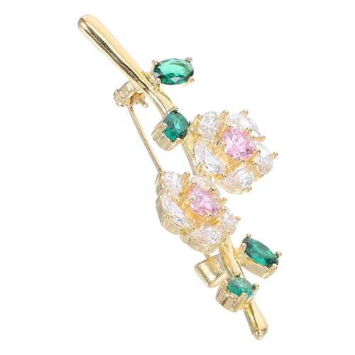 Holibanna Kristallblüten Brosche mit Pflaumenblütenmotiv Leichte Damen Anstecknadel aus Funkelndem Mode Accessoire für Mäntel Schals und Pullover Symbolisiert Widerstandskraft und Stil zu von Holibanna