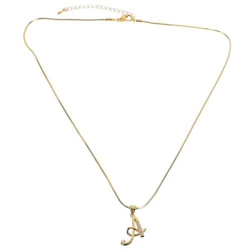 Holibanna Kupfer Buchstabe A Anhänger Halskette mit Zirkonia Leichtes Langlebiges Schmuckstück für Damen und Mädchen Modisches Accessoire für Alltag Party und Holibanna Kupfer Buchstabe A Anhänger Halskette mit Zirkonia Leichtes Langlebiges Schmuckstück für Damen und Mädchen Modisches Accessoire für Alltag Party und von Holibanna