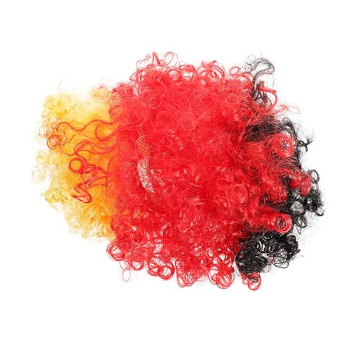 Holibanna Kurze Locken Perücke Für Karneval Und Cosplay Bunte Clown-wig Für Kostümpartys Und Halloween Leichte Tragbare Perücke Für Kreative Verkleidungen von Holibanna