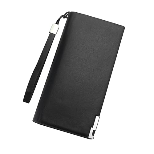 Holibanna Lange Brieftasche Mit Reißverschluss Großes Fassungsvermögen Mehrere Kartenfächer Handy-Aufbewahrungstasche Aus Hochwertigem Pu-Material Für Herren von Holibanna