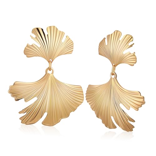 Holibanna Leaf Shaped Metall Ohrhänger Langlebig Elegant Cutout Design Modisch Für Damen Alltag Und Events von Holibanna