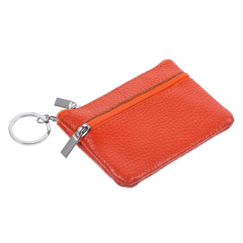 Holibanna Mini Portemonnaie Damen Leder Kleine Geldbörse Mit Reißverschluss Münztasche Schlüsselanhänger Wechselgeldbörse Münzgeldbörse von Holibanna