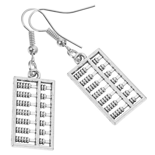 Holibanna Leichte Abacus Ohrringe für Mädchen und Frauen Langlebiges Legiertes Material Modischer Ohranhänger mit Einzigartigem Rechenschieber Design für Alltag Schule und Party von Holibanna