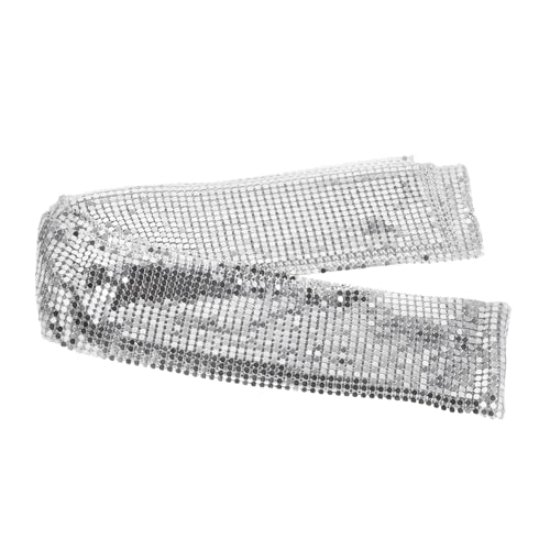 Holibanna Leichte Aluminiumkette Damen Kreative Lange Halsschmuck schal in Silber Modische Persönlichkeitsschmuck für Party und Alltag von Holibanna