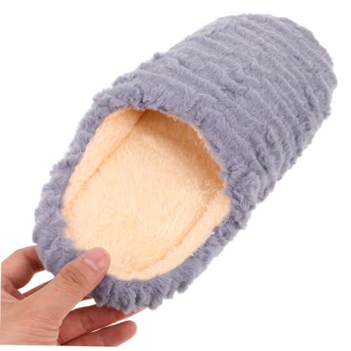 Holibanna Hausschuhe Unisex Für Erwachsene Geräuscharme Und Rutschfeste Innenbereichsschuhe Mit Weicher Sohle Und Warmem Futter Geeignet Für Herbst Ganze Jahr von Holibanna