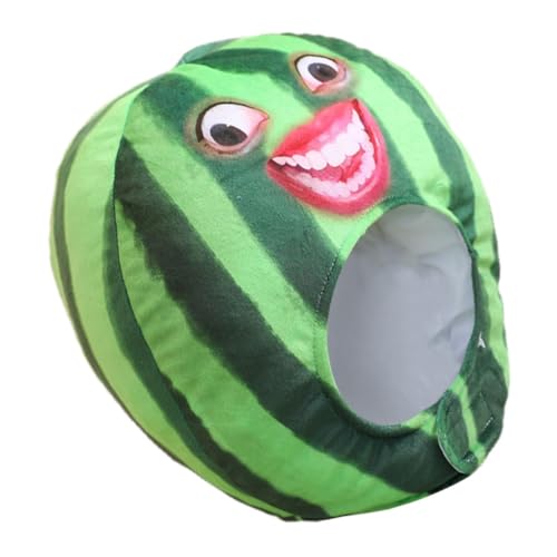 Holibanna Kuscheliger Wassermelonen-hut Aus Plüsch Für Cosplay Und Partys Lustiges Kostüm-accessoire Für Erwachsene Geeignet Für Verschiedene Anlässe Weich Und Hautfreundlich von Holibanna