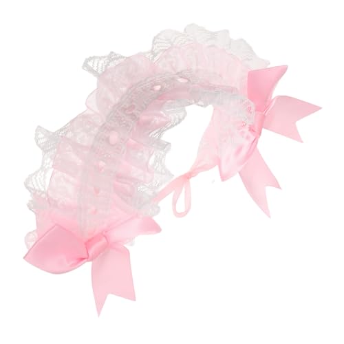 Holibanna Lolita Spitzen Stirnband Vintage Haarband Mit Bow Kawaii Lolita Kleiderparty Cosplay Kopfbedeckung Dekorative Maid Kostümzubehör Accessoires von Holibanna