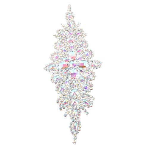 Holibanna Luxuriöser Strass Brautgürtel mit Handgenähten Kristallapplikationen Silberner Glitzergürtel für Hochzeitskleider Eleganter DIY Schmuck für Brautmode und Festliche Abendkleider von Holibanna
