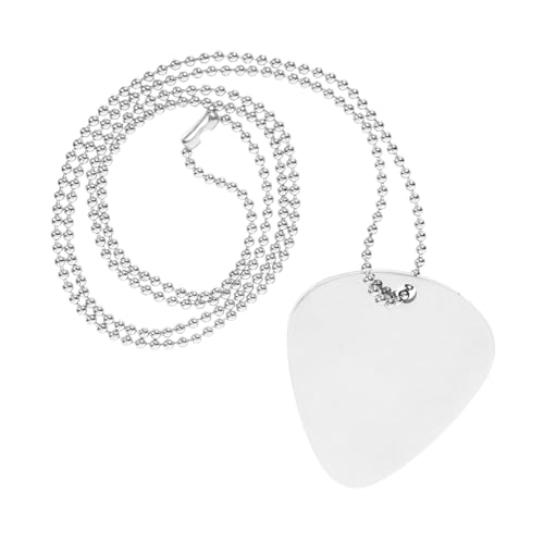 Holibanna Metallic Gitarren plektrum Halskette mit Leichtes Musikschmuckstück für Gitarristen Stilvolles für Musikliebhaber und Freunde von Holibanna