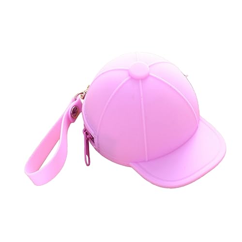Holibanna Mini Baseball Münzbörse Langlebigem Silikon Wasserfestes Farbenfrohes Candy Color Design Kompakte Clutch mit Reißverschluss für Mädchen und Praktische Mini Zufällige Farbe von Holibanna
